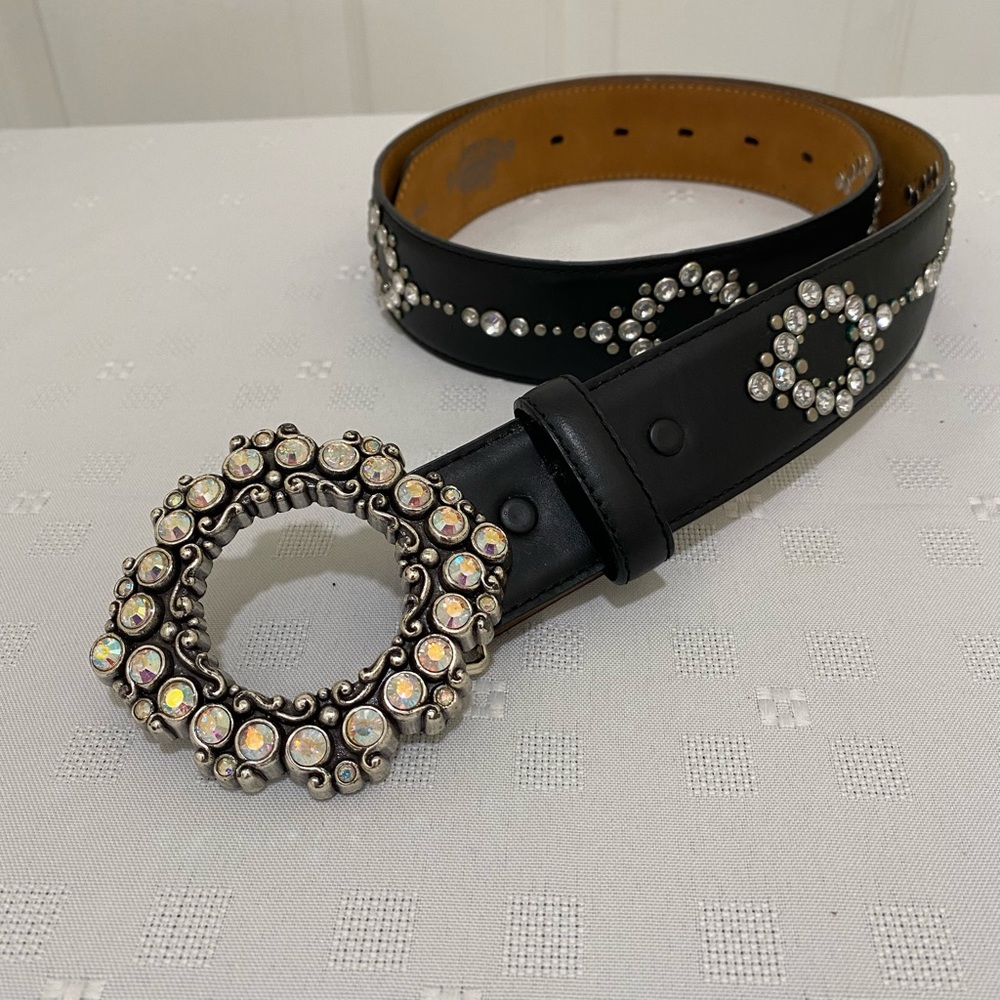 Crystal studded belt gently worn